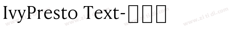 IvyPresto Text字体转换
